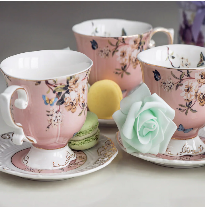 EUROPEAN STYLE PRINTED DELICATED HOUSEHOLD TEA CUP
