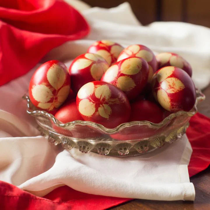 BEAUTIFUL DYED EGGS ARE READY FOR ESTER CELEBRATION