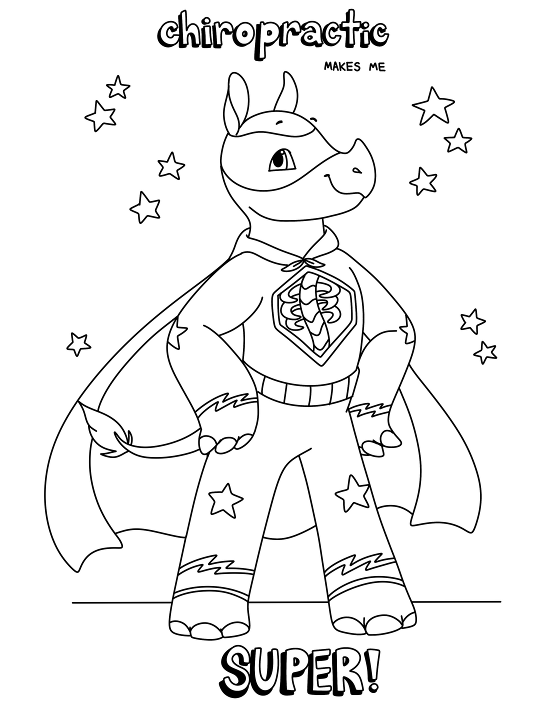 Happy Spines: Chiropractic Coloring Book