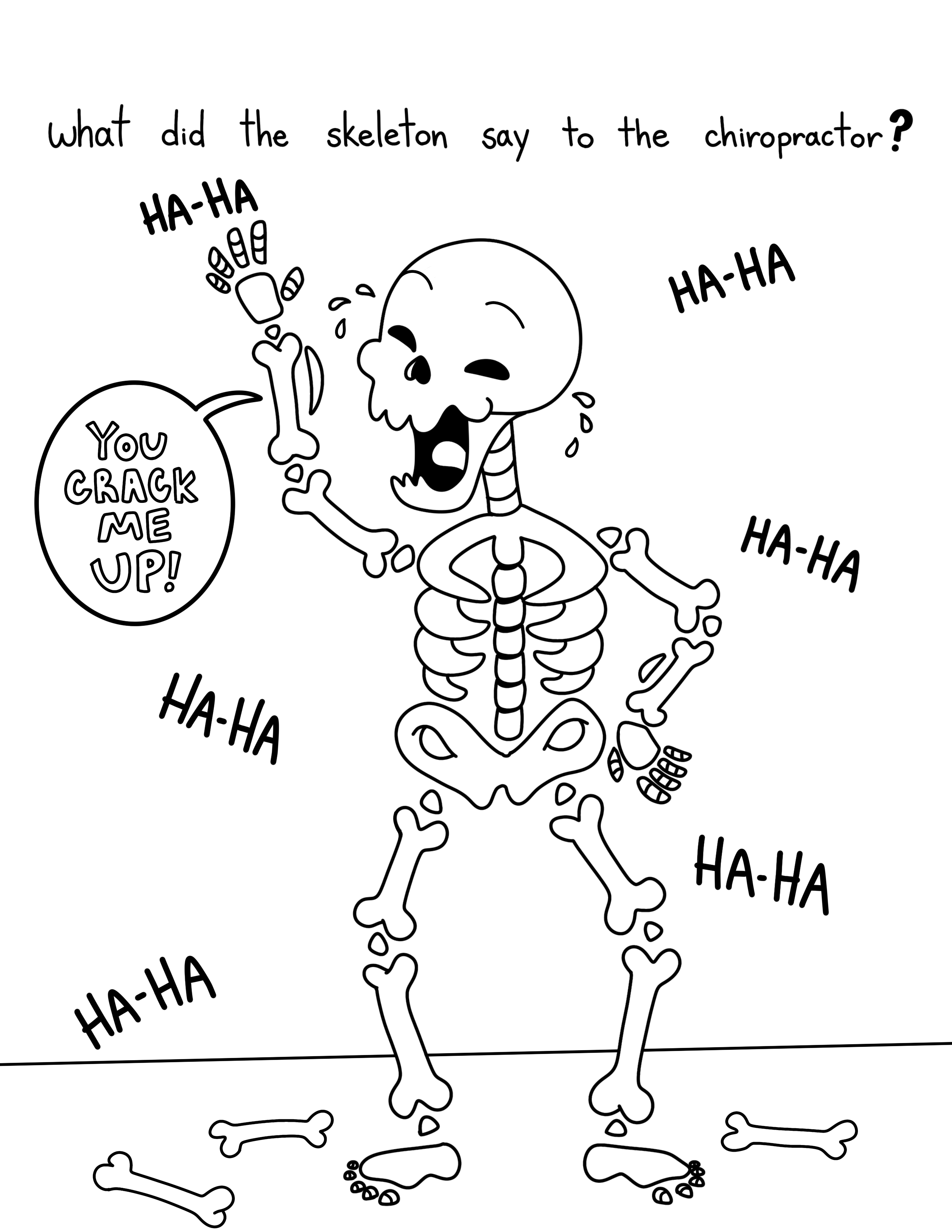 Happy Spines: Chiropractic Coloring Book