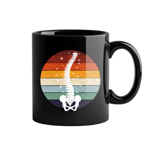 Retro Spine Chiropractic Mug | Vintage Chiropractor Gift Cup