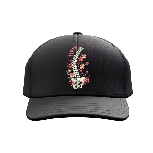 Floral Spine Chiropractic Hat | Chiropractor Gift Cap