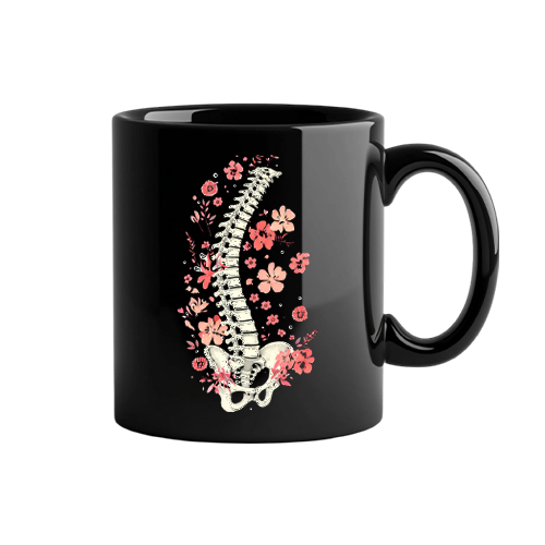 Floral Spine Chiropractic Mug | Chiropractor Gift Coffee Cup